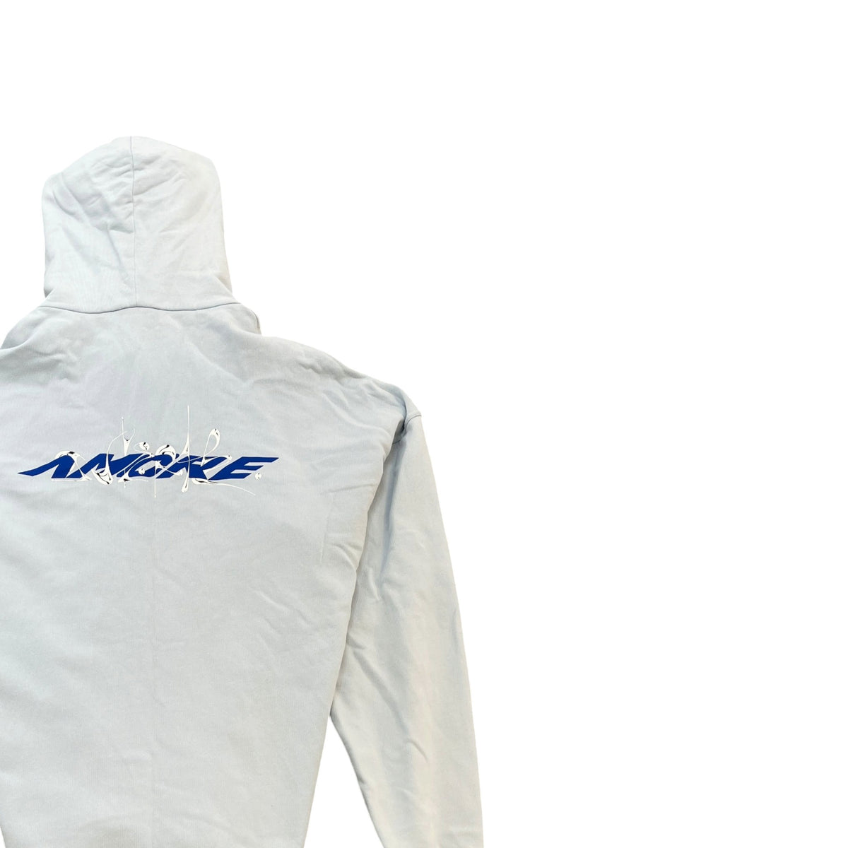 Men's Signature Script Logo Hoodie Blue Size XXL - Photo 4