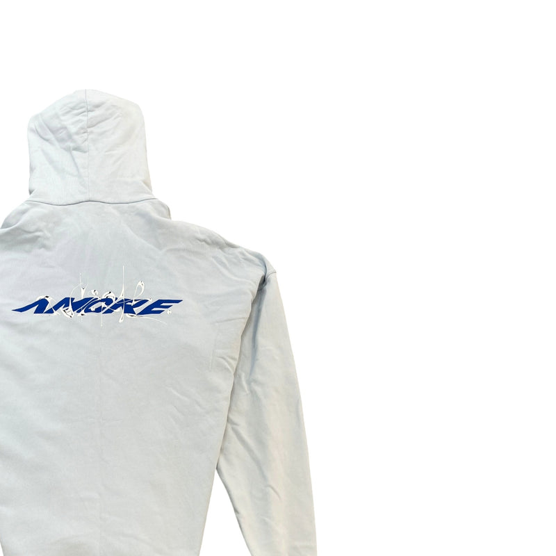 Men's Signature Script Logo Hoodie Blue Size XXL