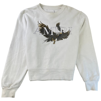 Men's Logo Print Sweatshirt White Size M