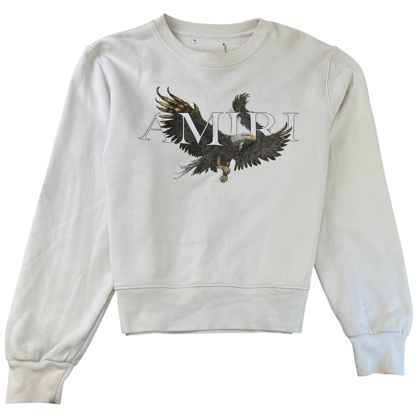 Men's Logo Print Sweatshirt White Size M - Photo 1