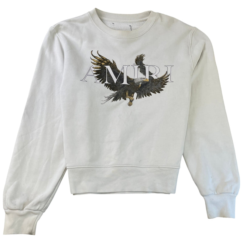 Men's Logo Print Sweatshirt White Size M