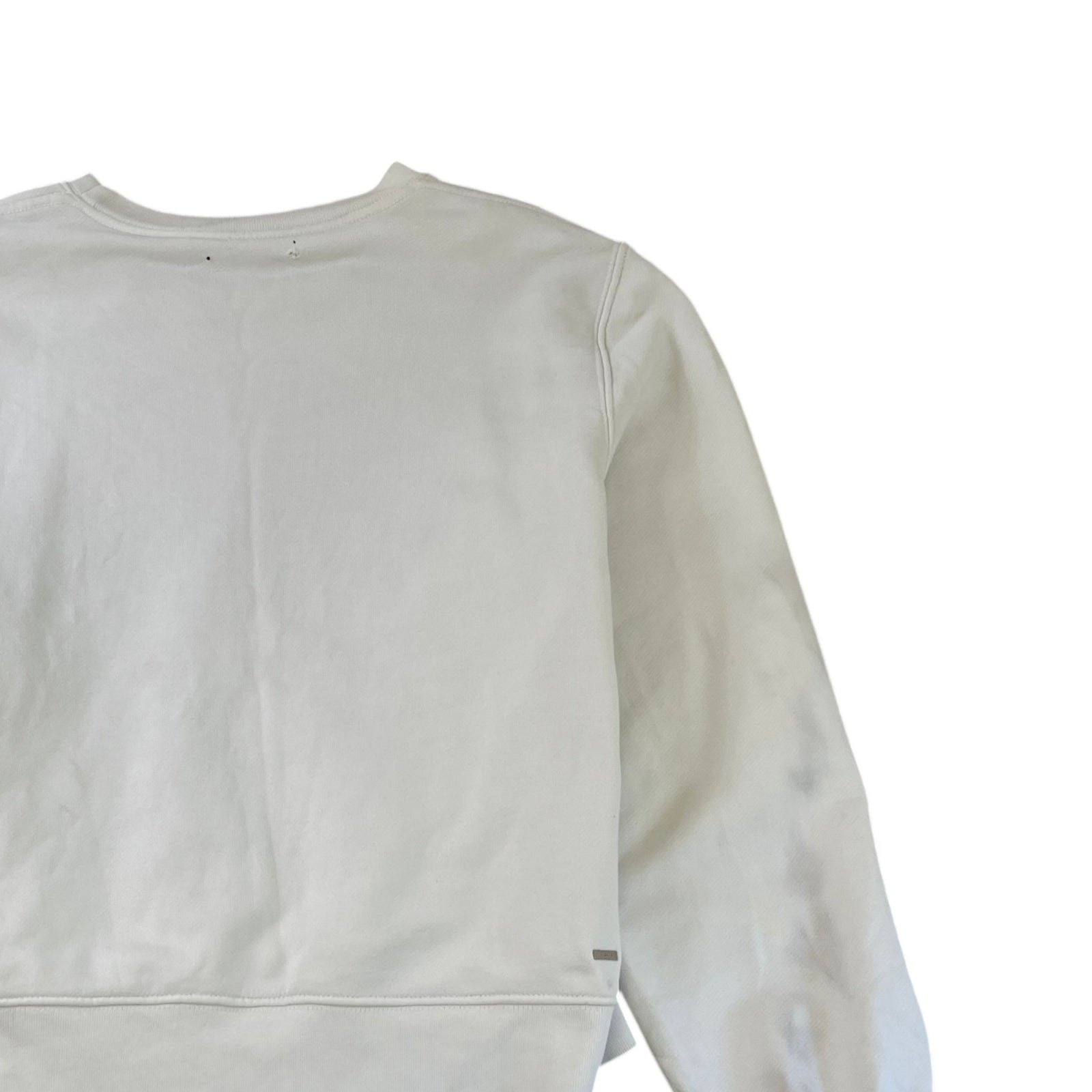 Men's Logo Print Sweatshirt White Size M - Photo 4