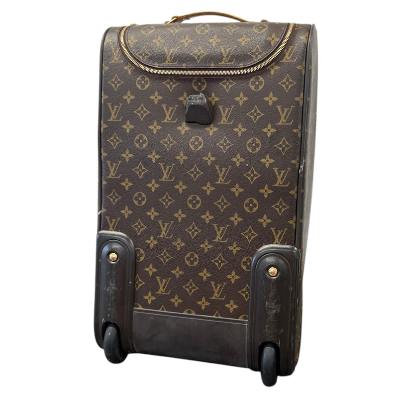 Men's Monogram Eole Rolling Duffle Suitcase Brown