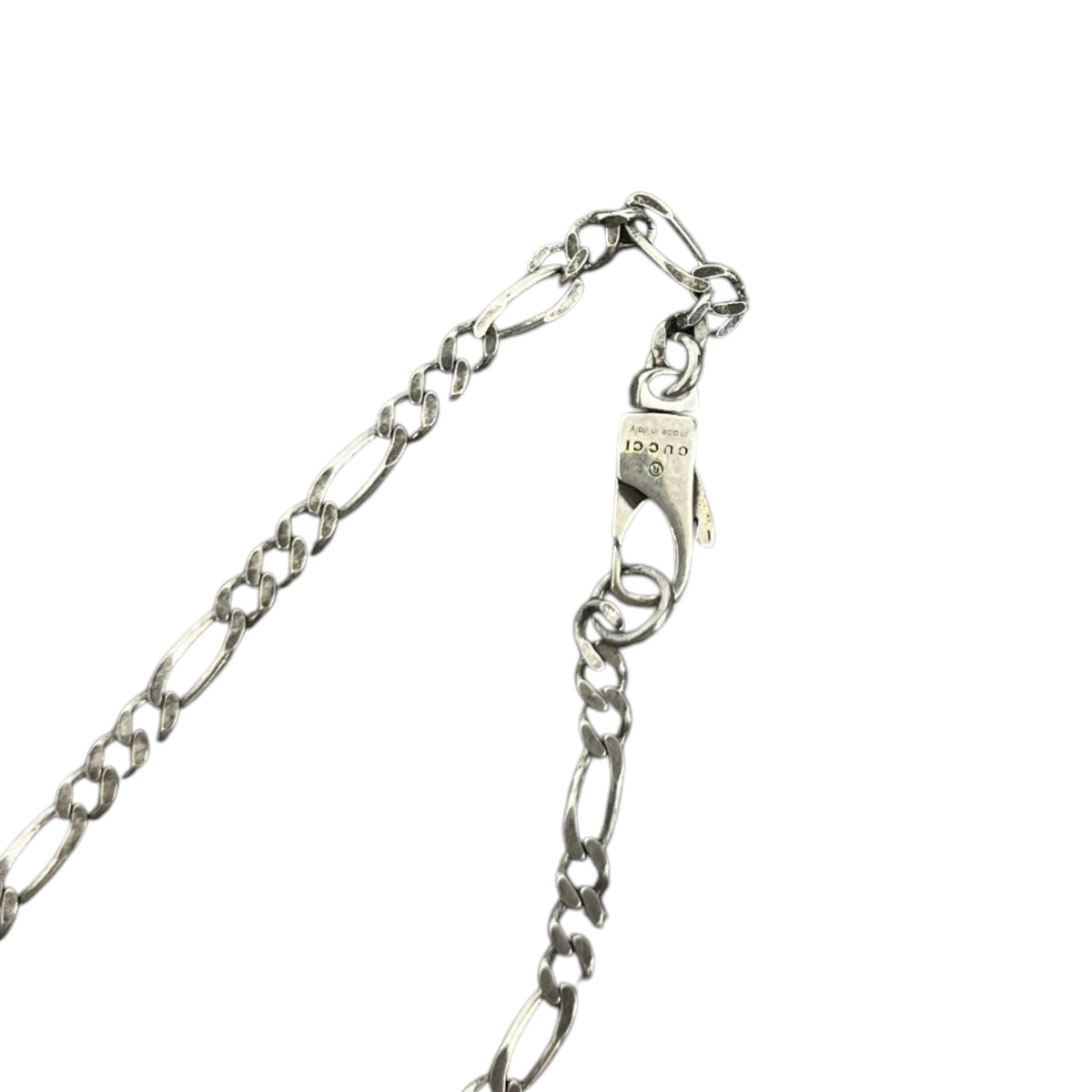 Men's GG Signature Bee Dog Tag Necklace Silver - Photo 5