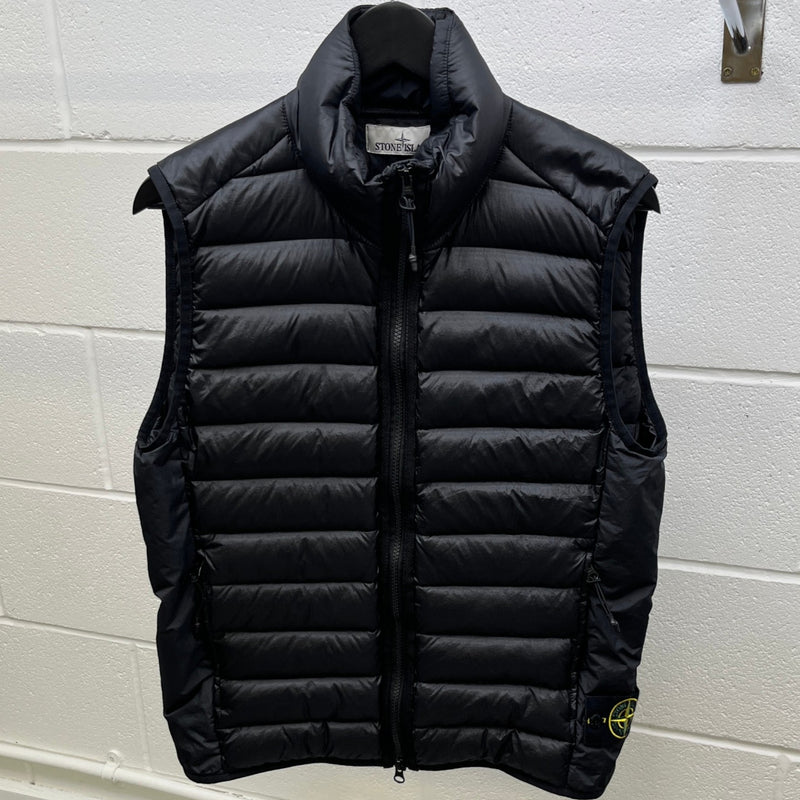 Men's Loom Woven Chambers R-Nylon Down Tc Gilet Black Size S