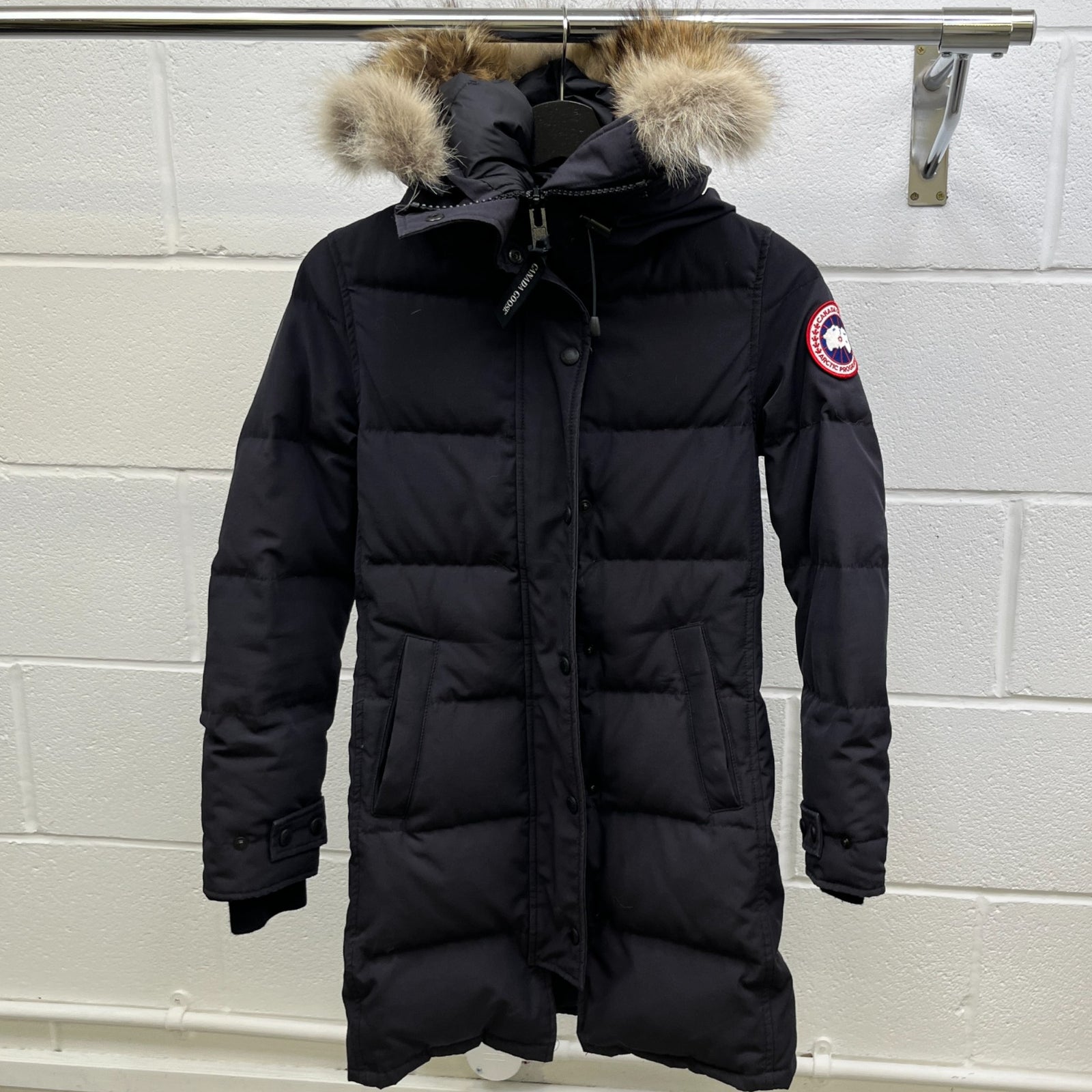 Women's Shelburne Parka Down Jacket Navy Size XS - Photo 8