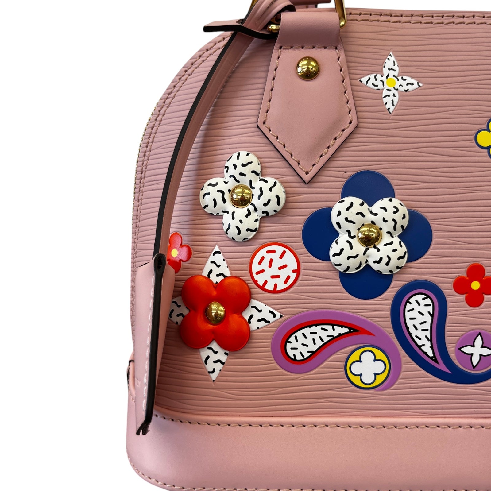 Women's Epi Alma Bb Blooming Flowers Bag Pink - Photo 11
