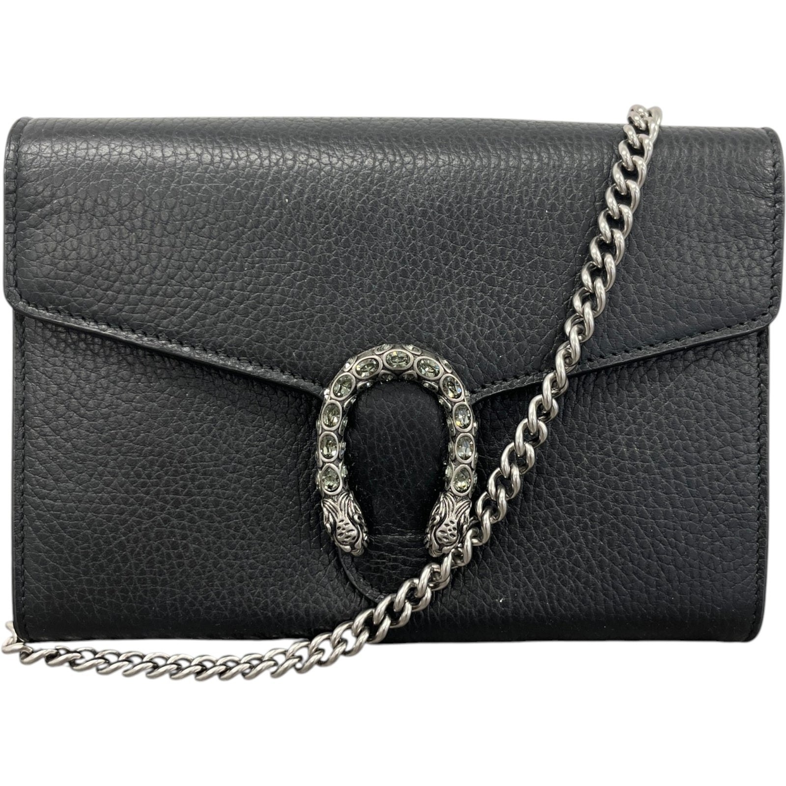 Women's Dionysus Wallet On Chain Handbag Black - Photo 1