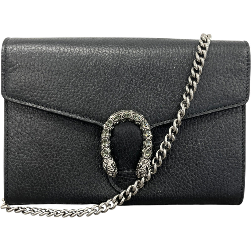 Women's Dionysus Wallet On Chain Handbag Black