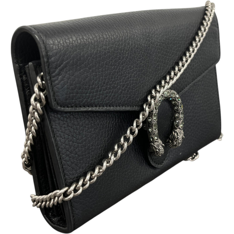 Women's Dionysus Wallet On Chain Handbag Black