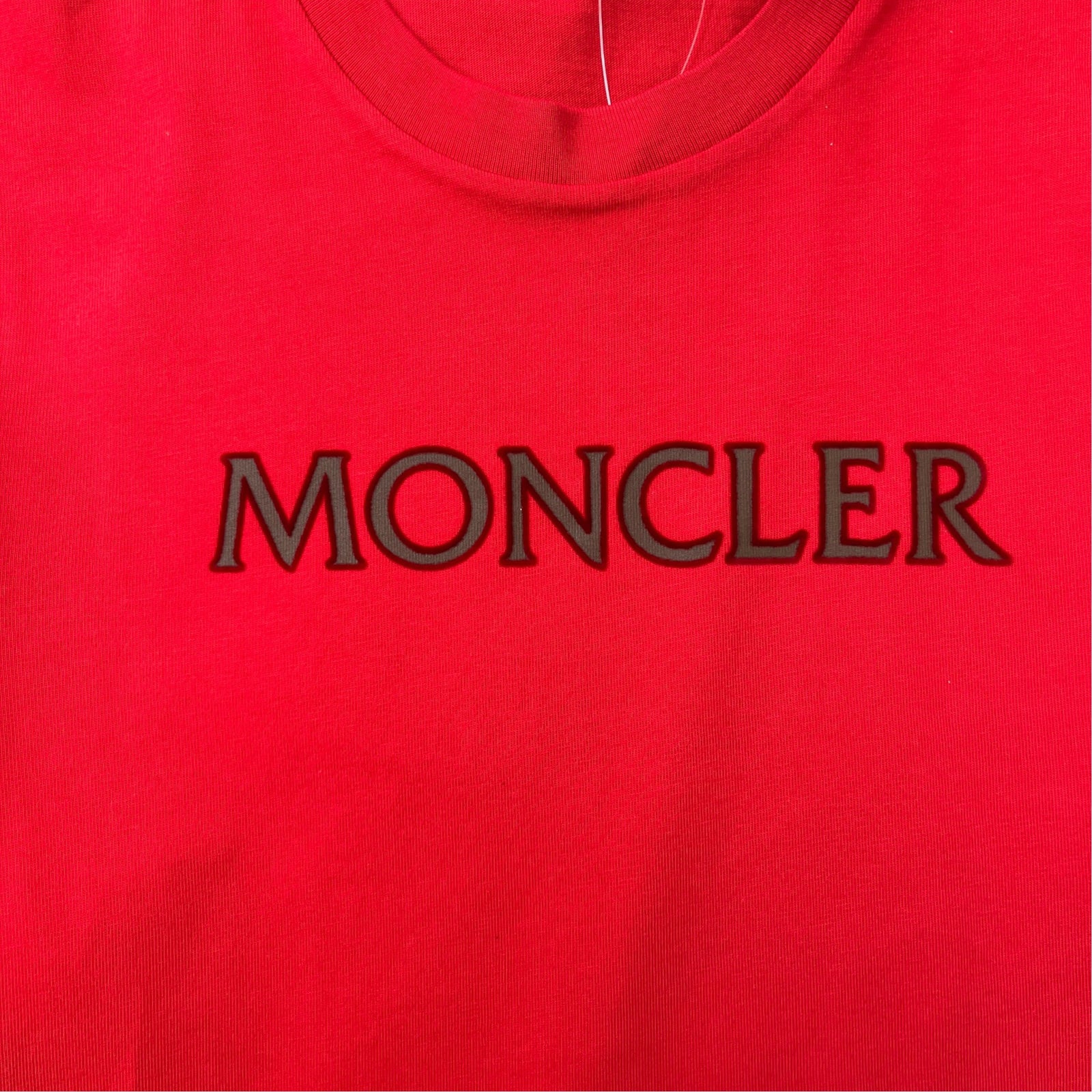 Men's SS Logo Print T-Shirt Red Size M - Photo 6