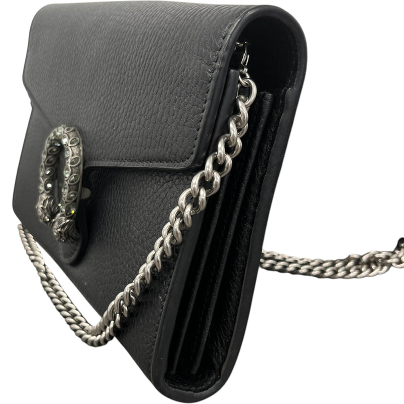 Women's Dionysus Wallet On Chain Handbag Black
