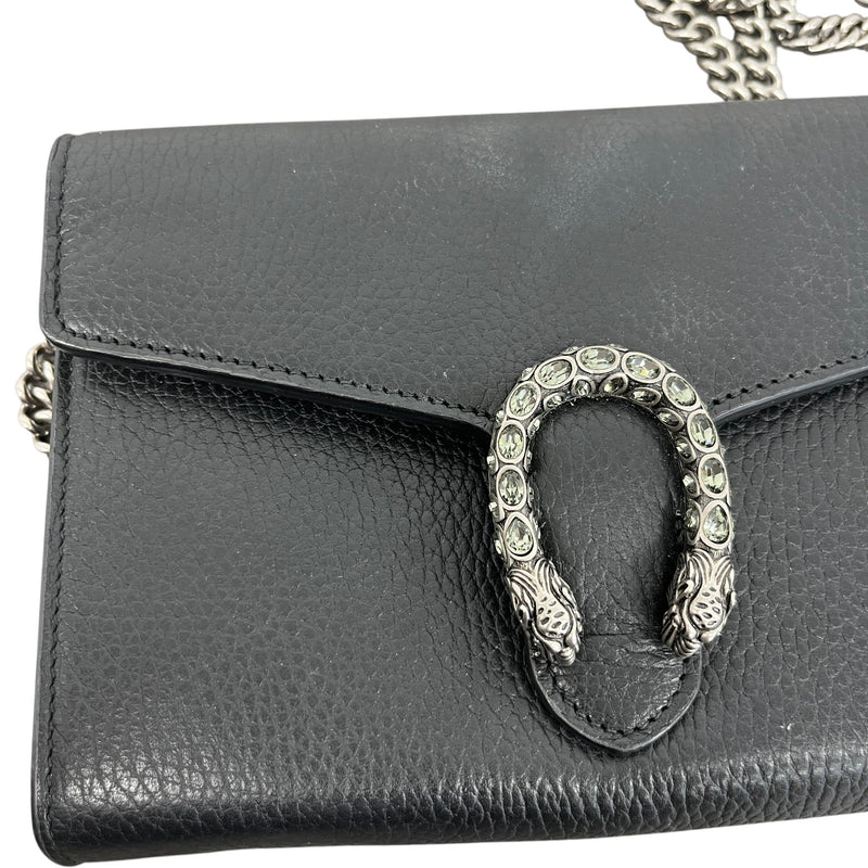 Women's Dionysus Wallet On Chain Handbag Black