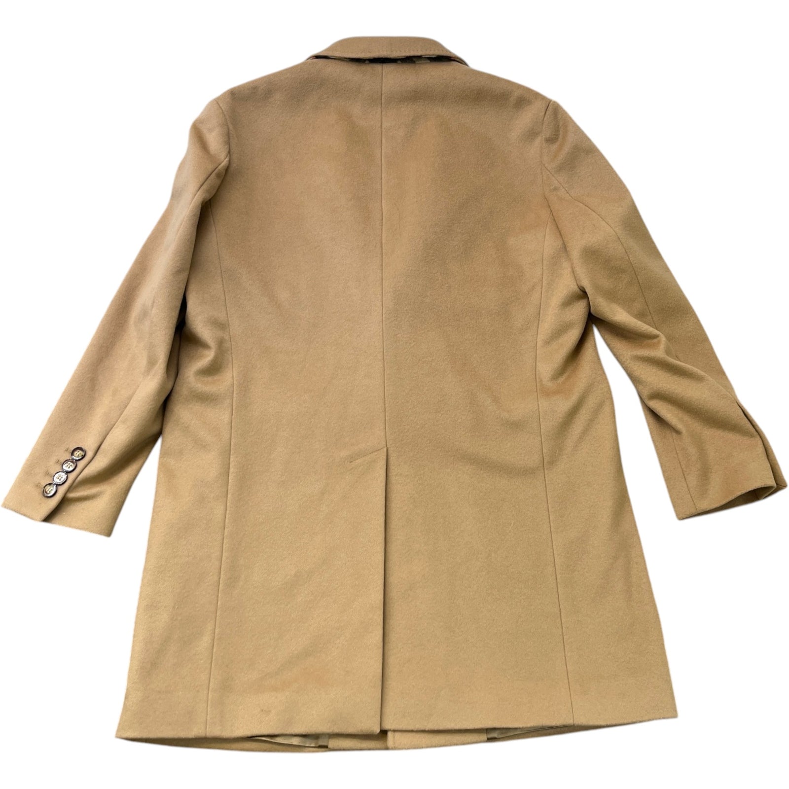 Men's Classic Check Collar Trench Jacket Beige Size IT 50 / L - Photo 2