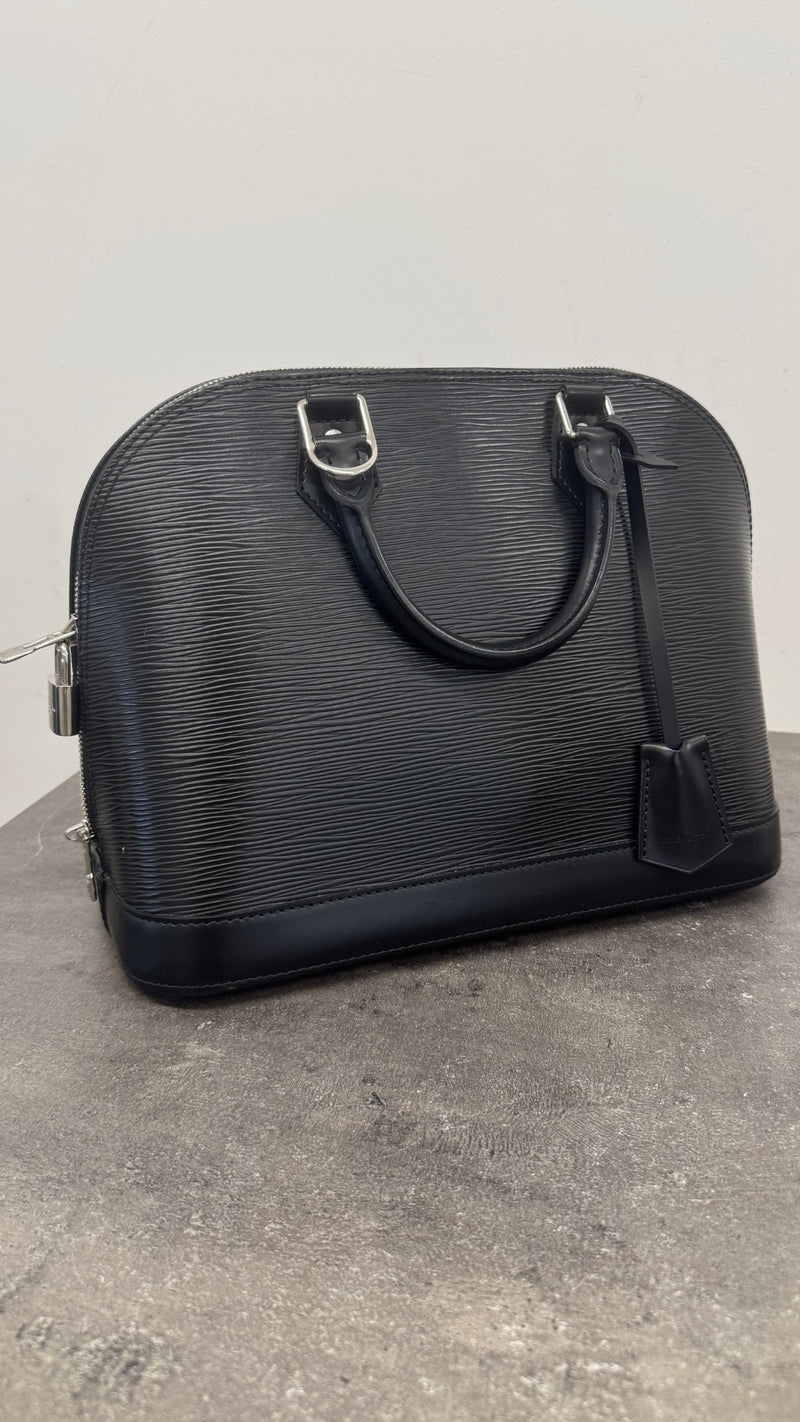 Women's Epi Leather Alma Pm Bag Black