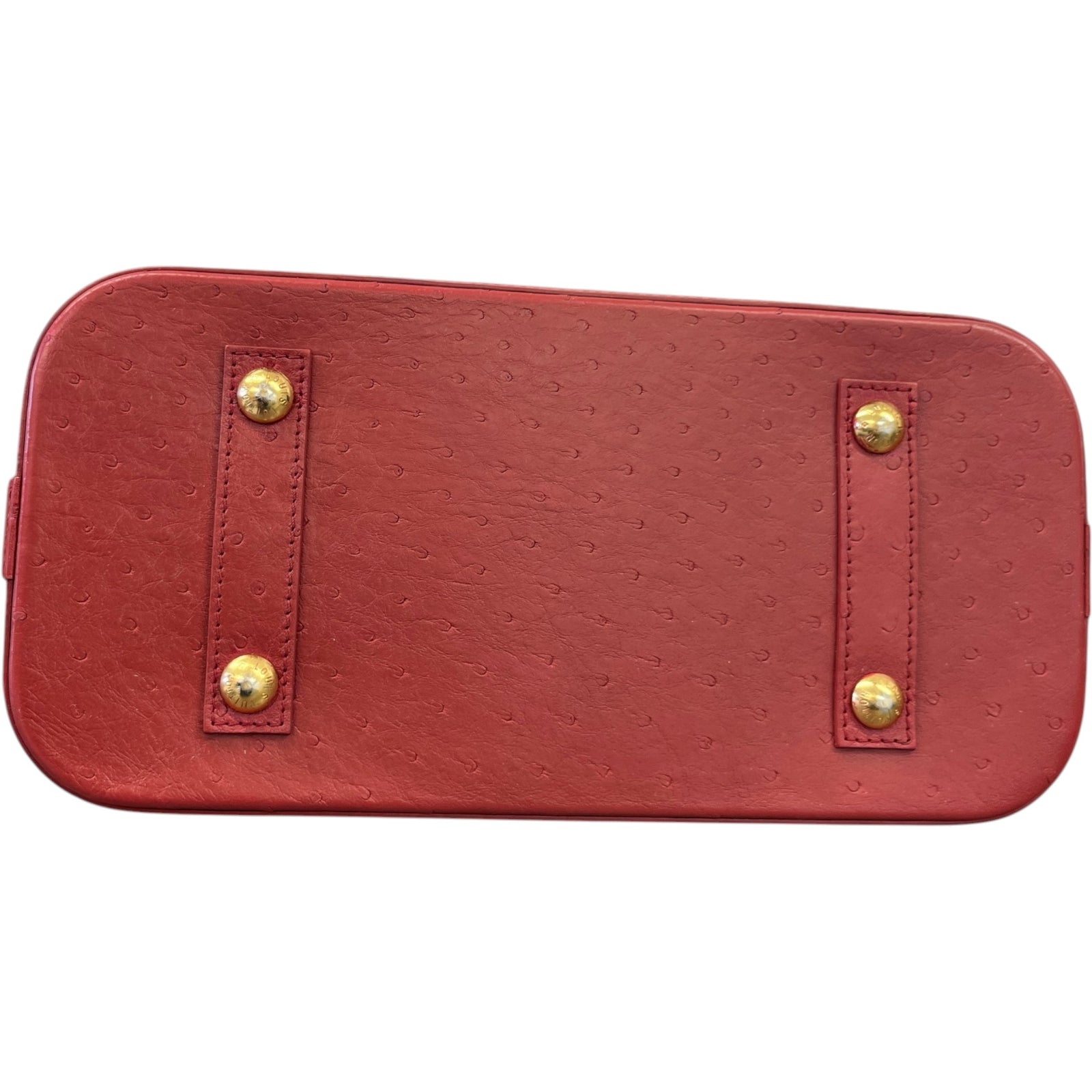 Women's Ostrich Alma Pm Bag Red - Photo 10