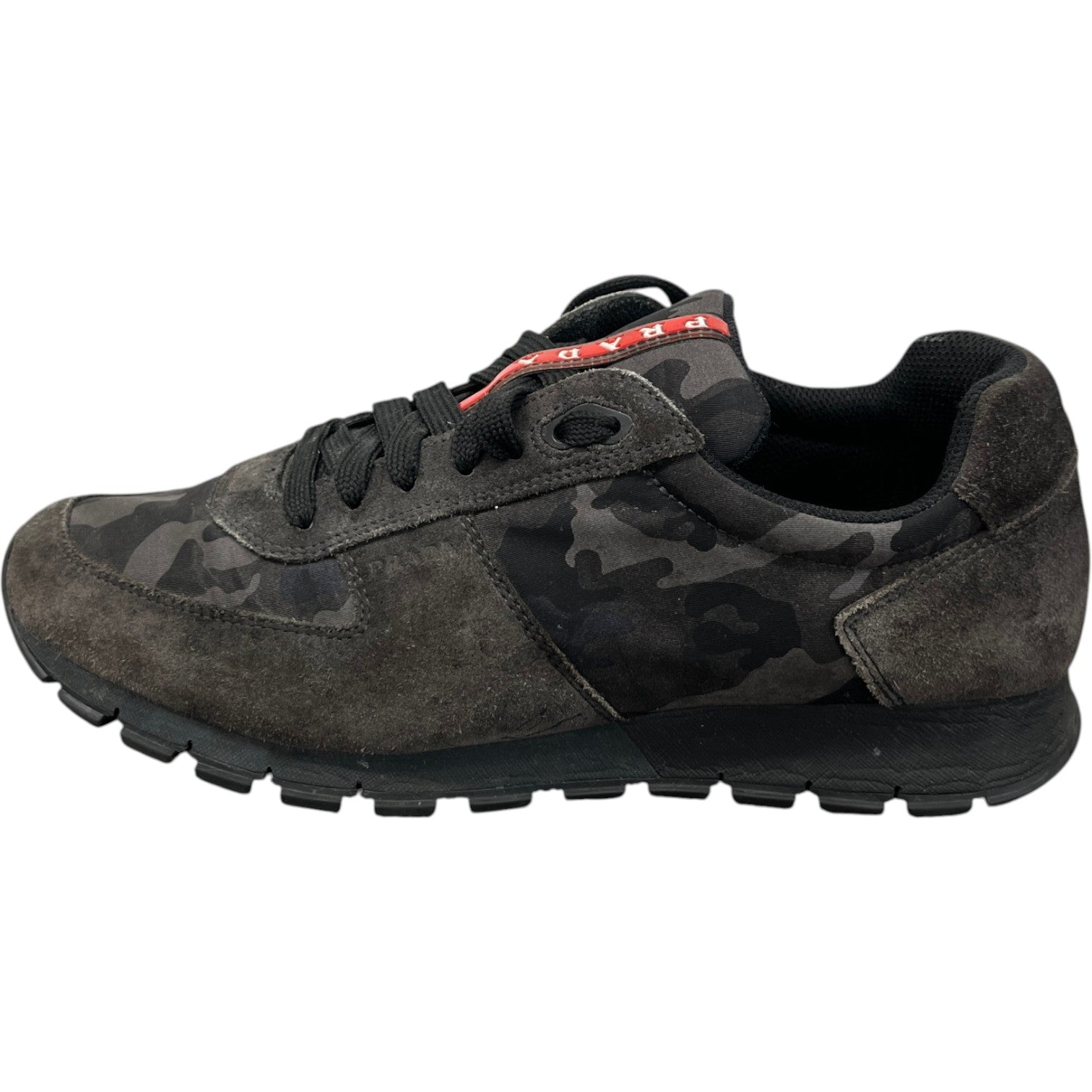 Men's Camo Runner Low Trainers Black Size EU 43.5 / UK 9.5 - Photo 5