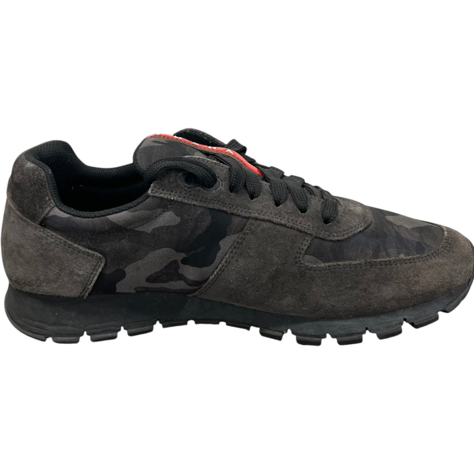 Men's Camo Runner Low Trainers Black Size EU 43.5 / UK 9.5 - Photo 4