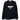 Men's Logo Print Distressed Jumper Black Size L