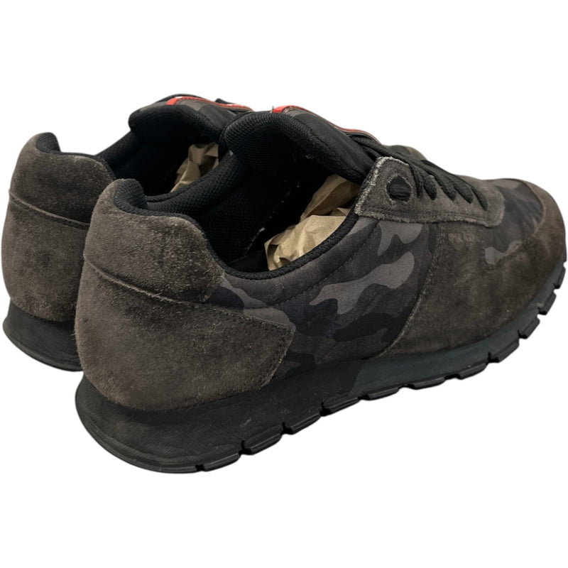 Men's Camo Runner Low Trainers Black Size EU 43.5 / UK 9.5