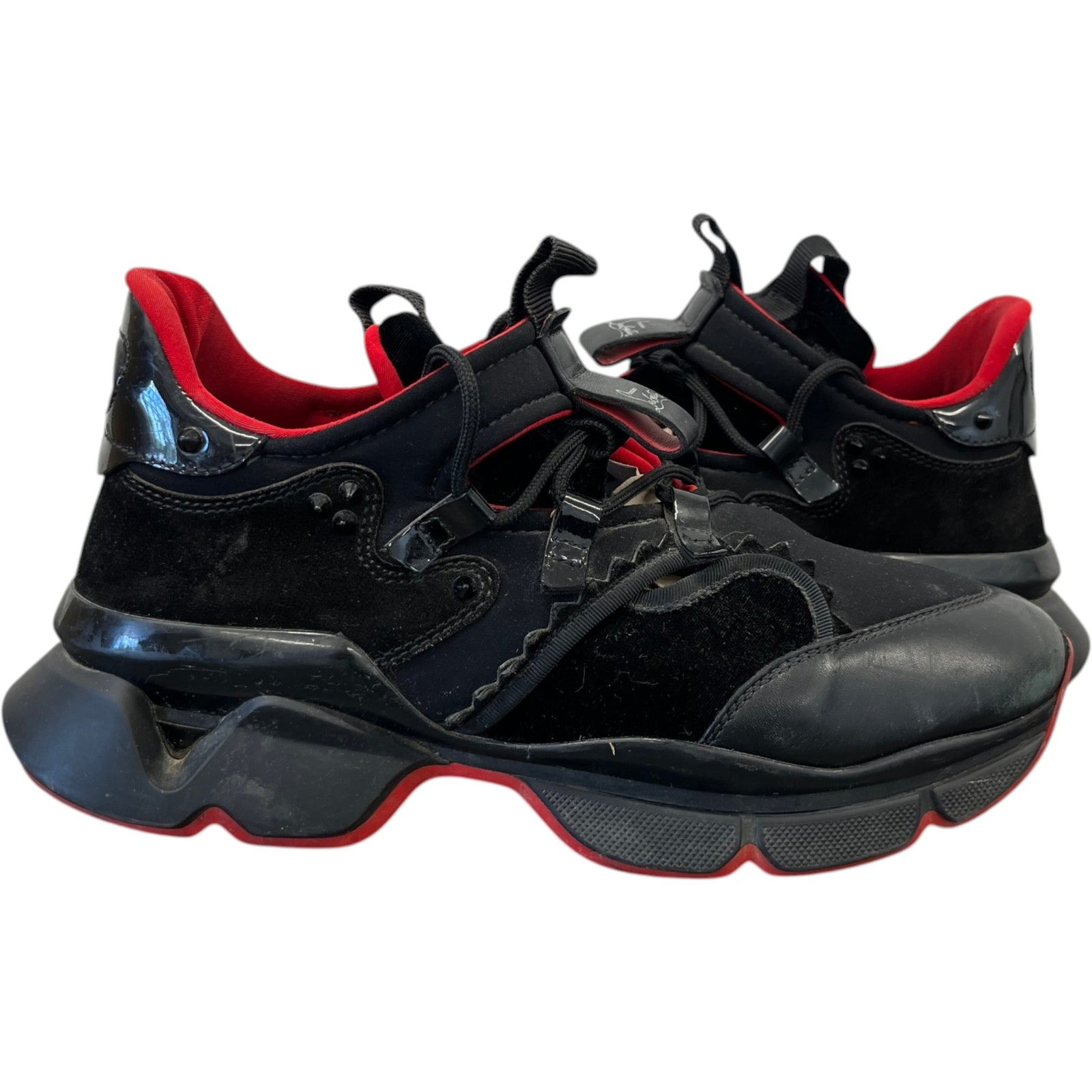 Men's Red Runner Low Trainers Black Size EU 43 / UK 9 - Photo 3