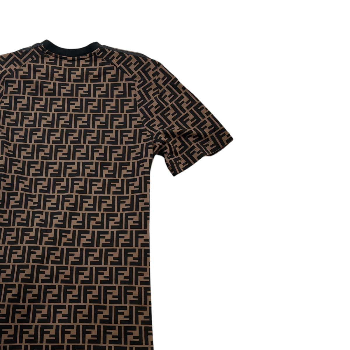 Men's FF Monogram T-Shirt Brown Size XS - Photo 4