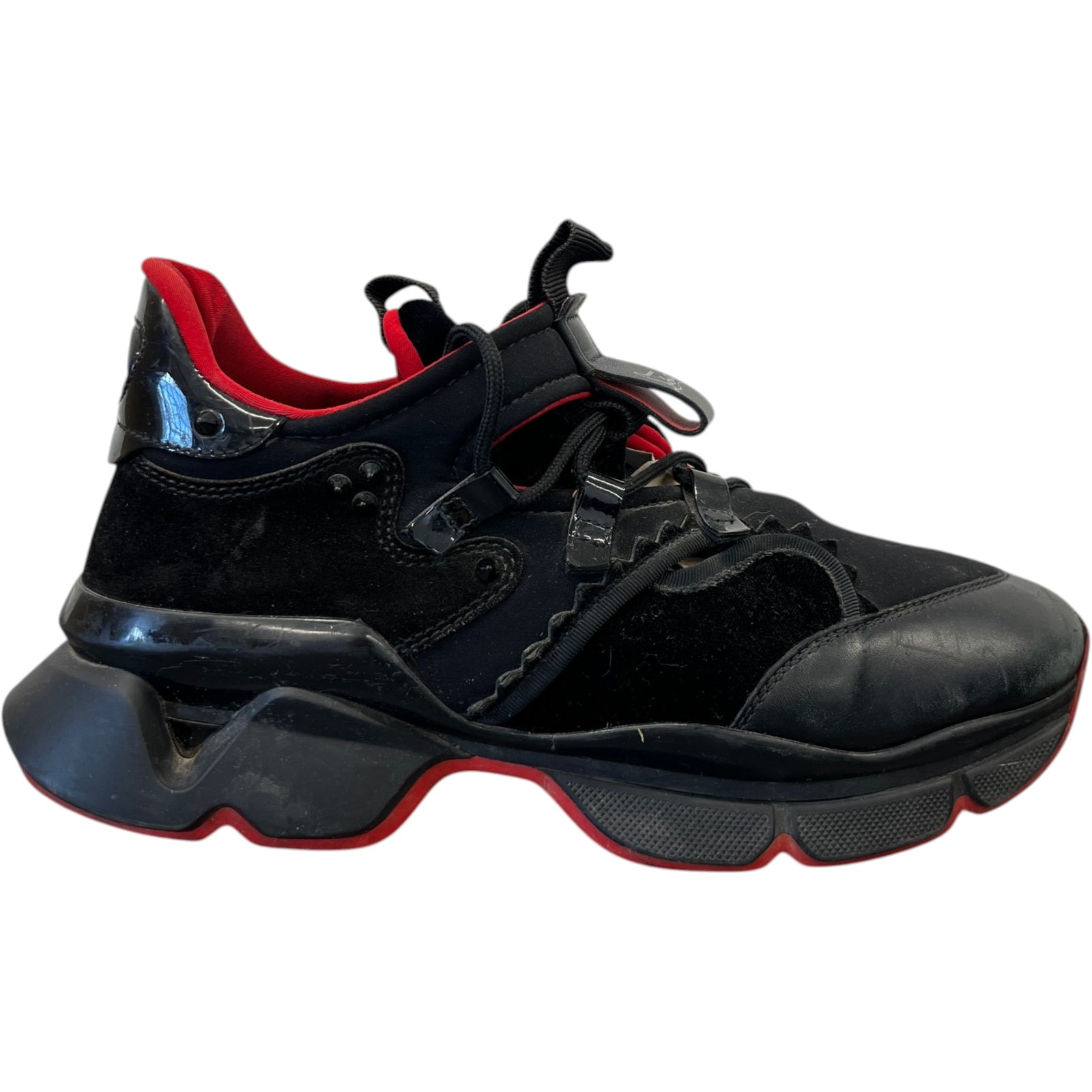 Men's Red Runner Low Trainers Black Size EU 43 / UK 9 - Photo 1