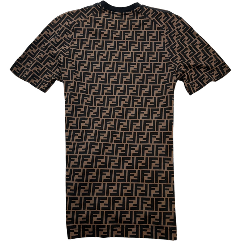 Men's FF Monogram T-Shirt Brown Size XS