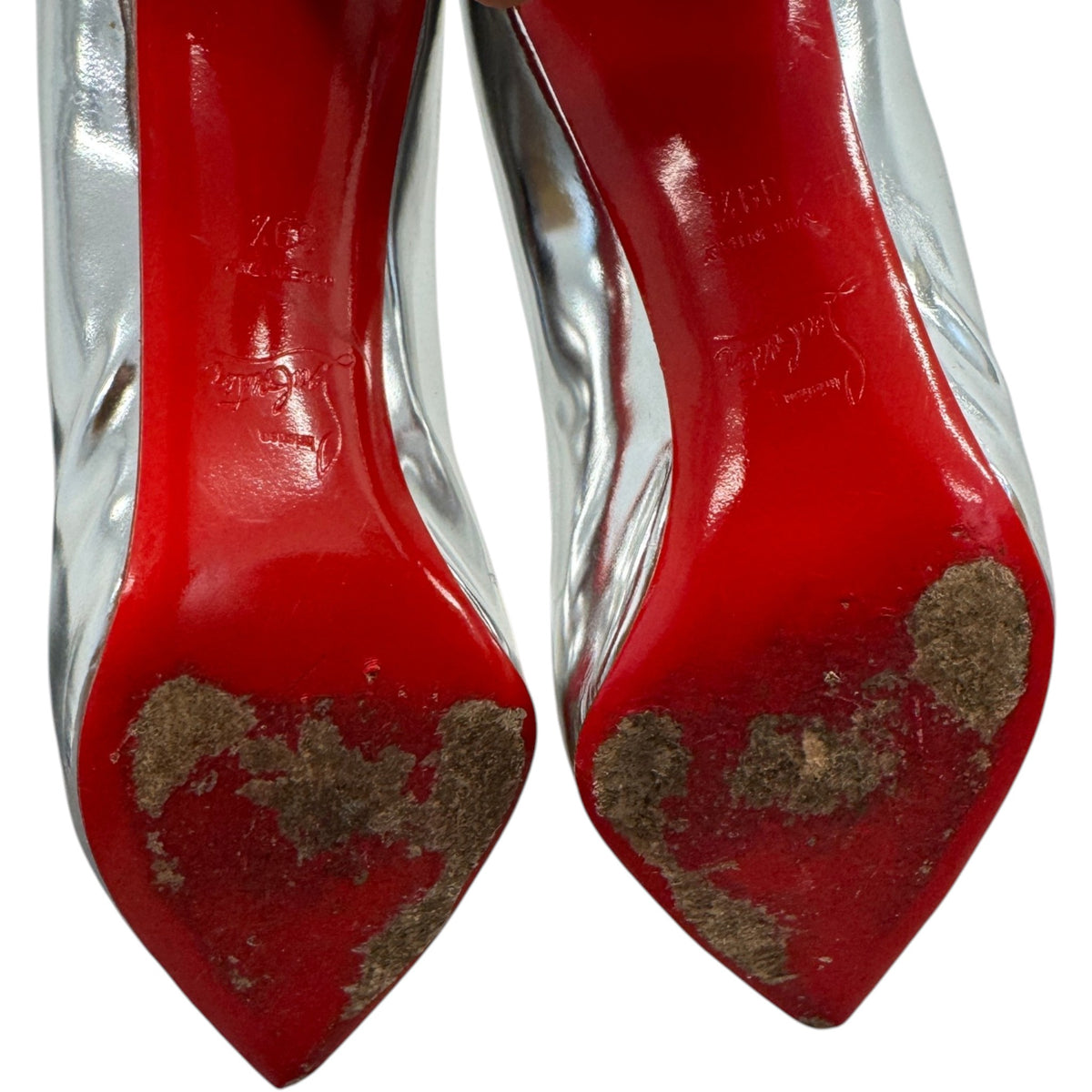 Women's Metallic Pump Heels Silver Size UK 6.5 / EU 39.5 - Photo 9