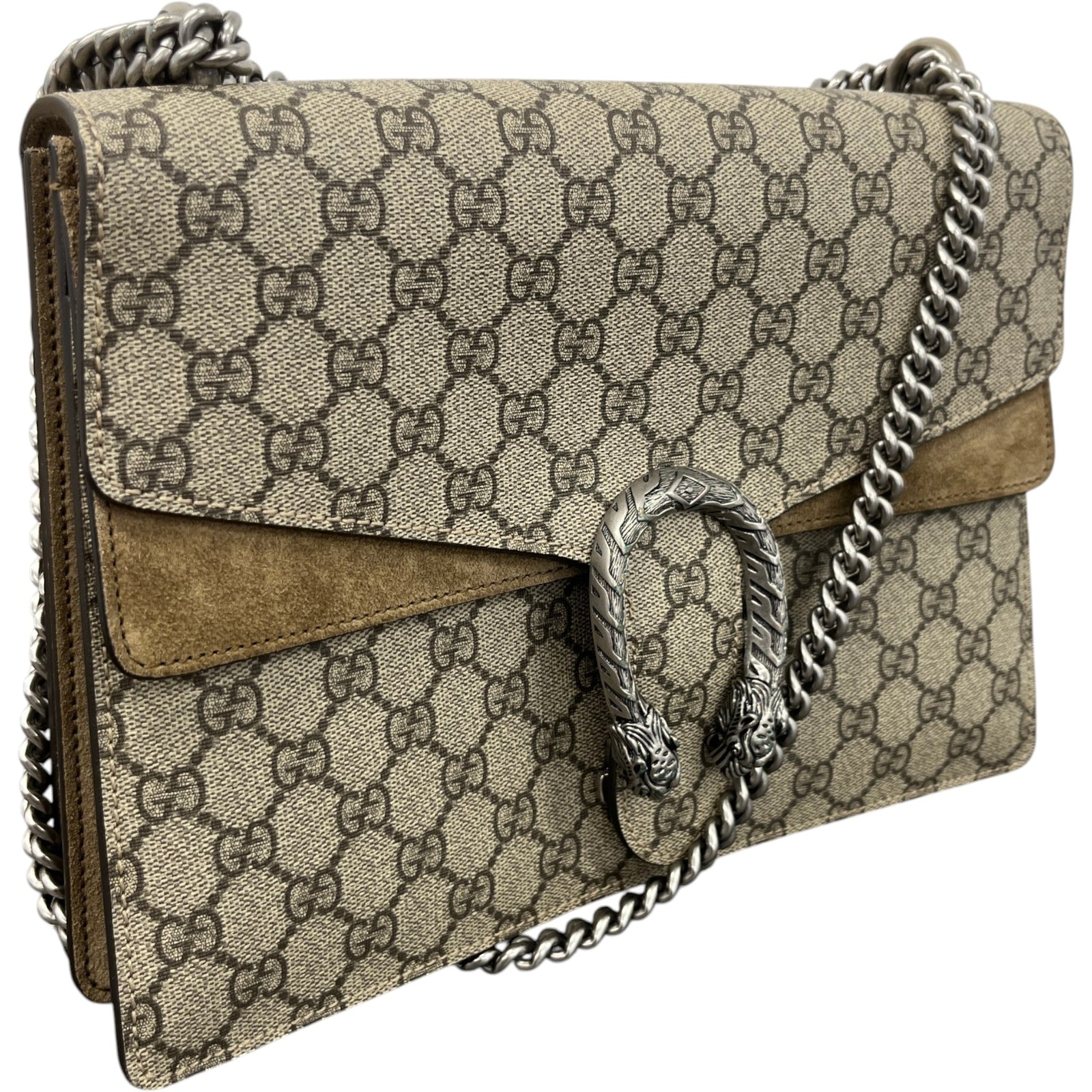 Women's Dionysus Large Handbag Beige - Photo 7