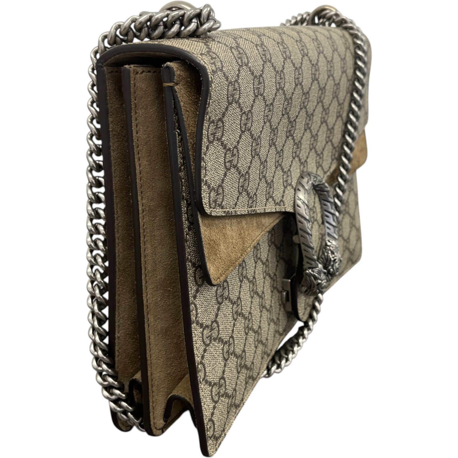 Women's Dionysus Large Handbag Beige - Photo 8