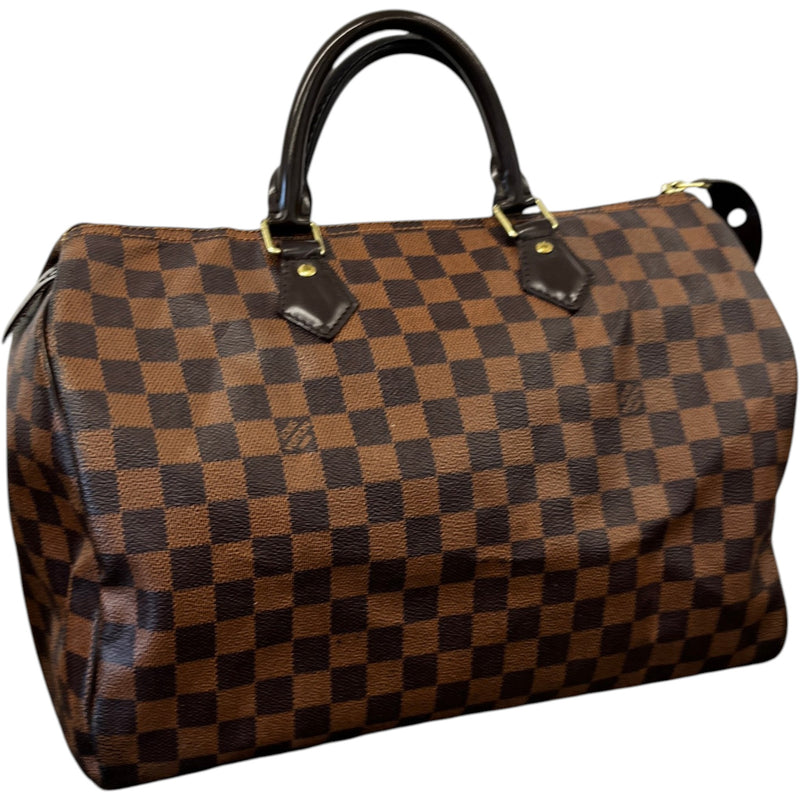 Women's Damier Ebene Speedy 35 Bag Brown