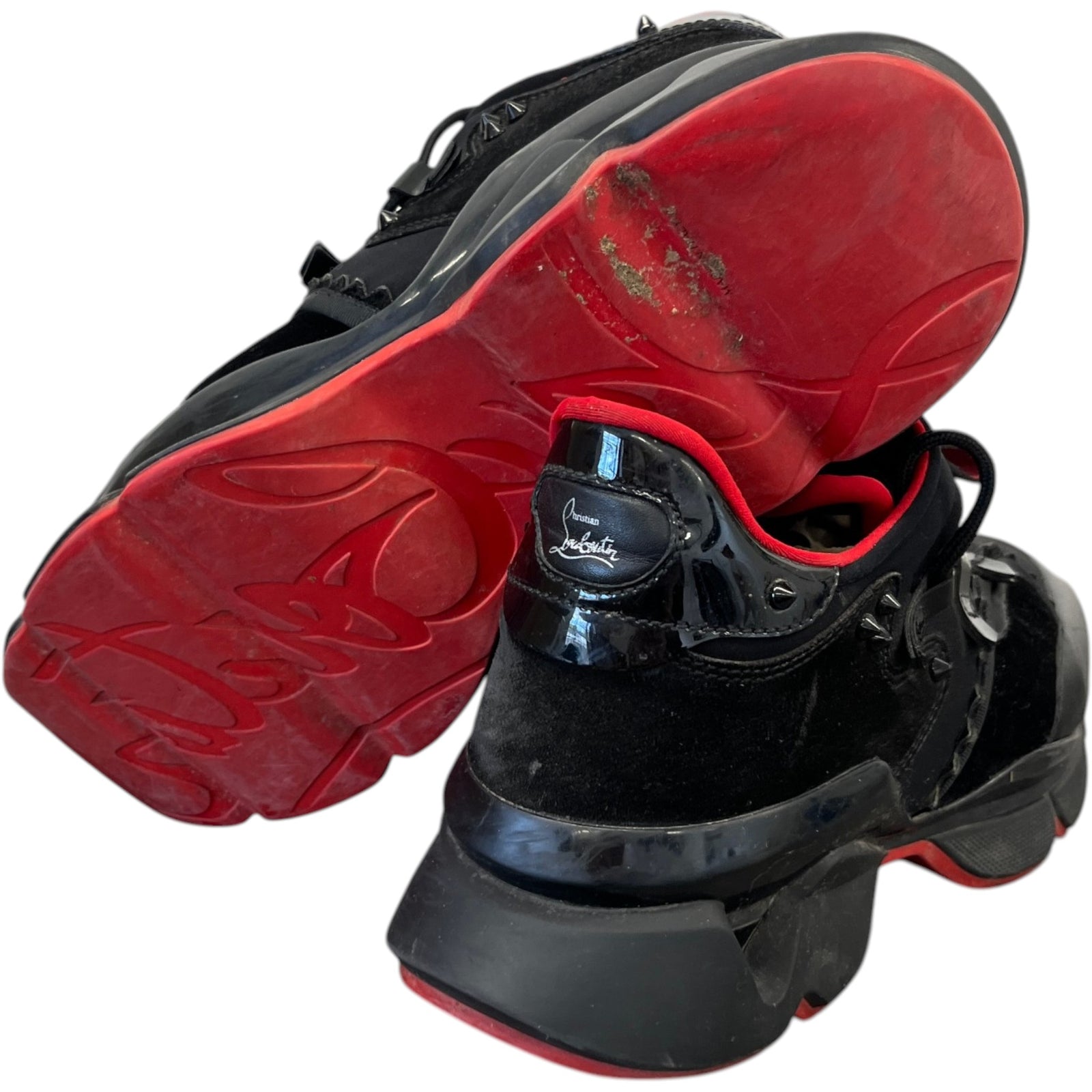Men's Red Runner Low Trainers Black Size EU 43 / UK 9 - Photo 10
