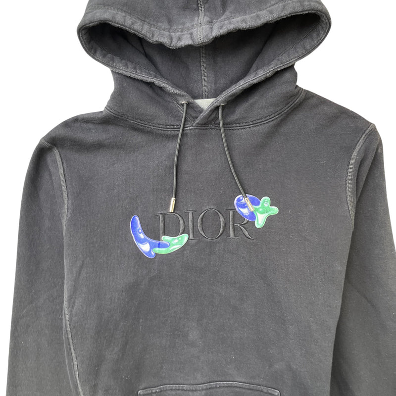 Men's X Kenny Scharf Embroidered Logo Hoodie Black Size XXS
