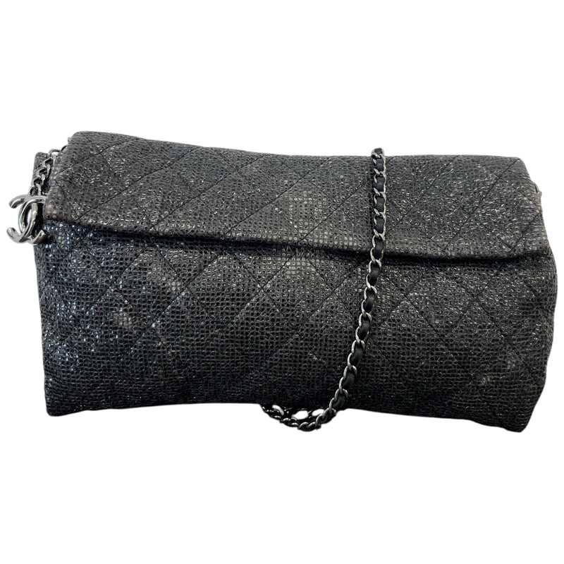 Women's Limited Edition Iridescent Wallet On Chain Bag Black