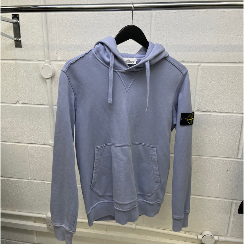 Men's Applique Logo Hoodie Purple Size S