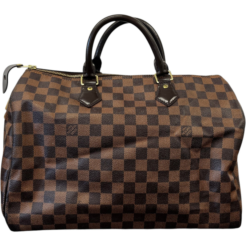 Women's Damier Ebene Speedy 35 Bag Brown