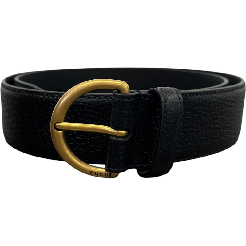 Men's D-Ring Belt Black Size 34"