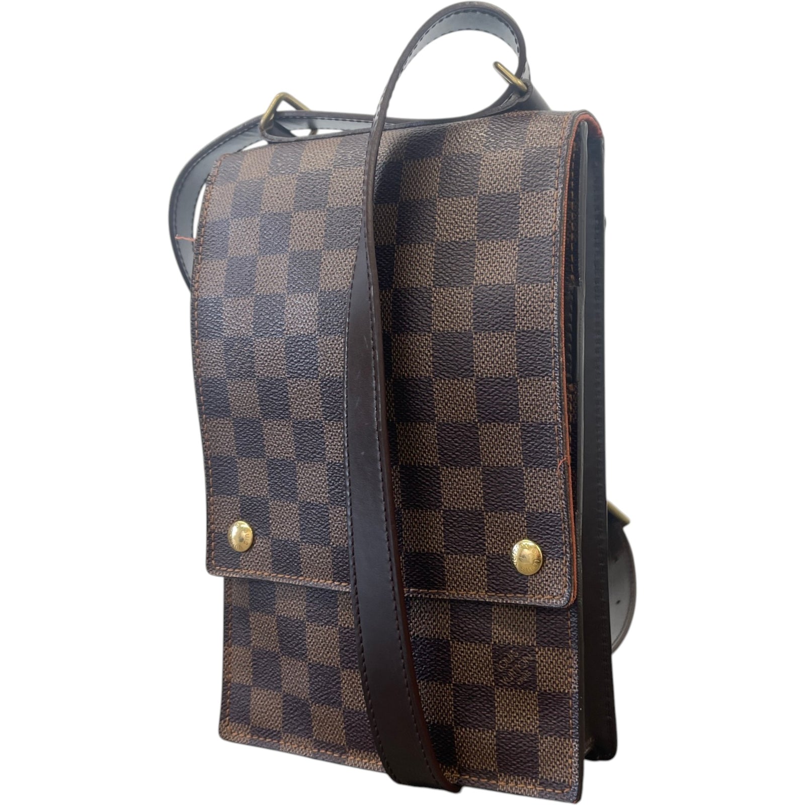Men's Damier Ebene Portobello Messenger Bag Brown - Photo 4