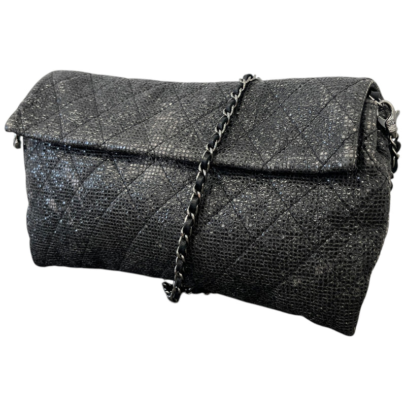 Women's Limited Edition Iridescent Wallet On Chain Bag Black