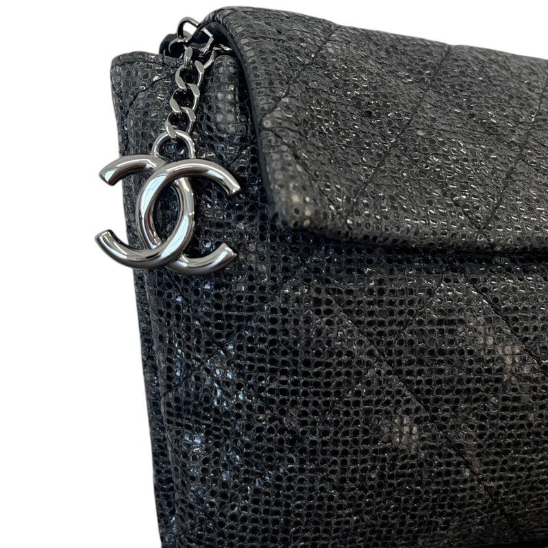 Women's Limited Edition Iridescent Wallet On Chain Bag Black