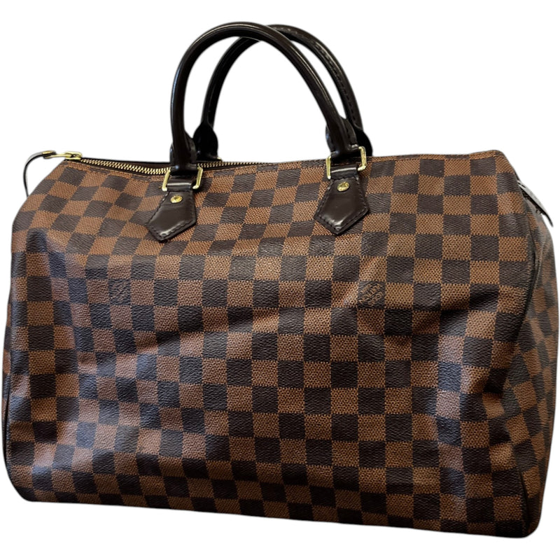 Women's Damier Ebene Speedy 35 Bag Brown
