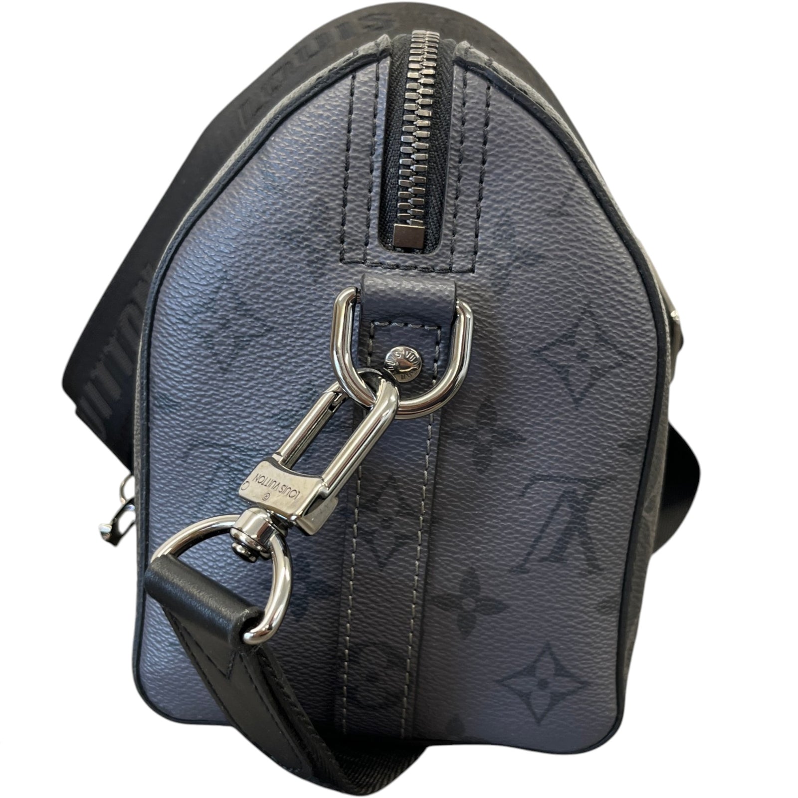 Men's Monogram Eclipse City Keepall Bag Charcoal - Photo 6