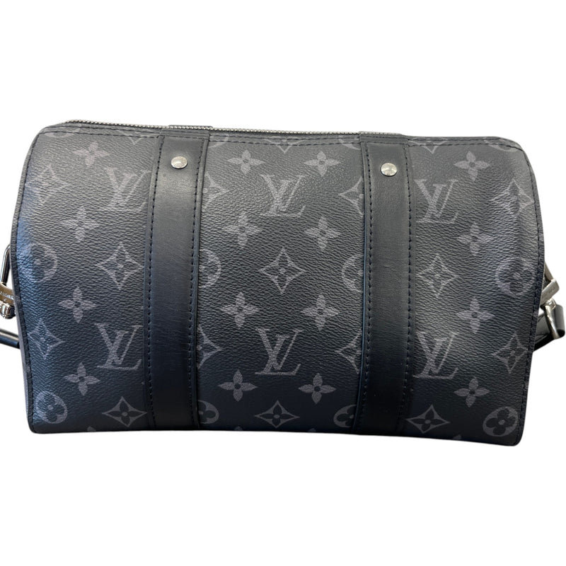 Men's Monogram Eclipse City Keepall Bag Charcoal