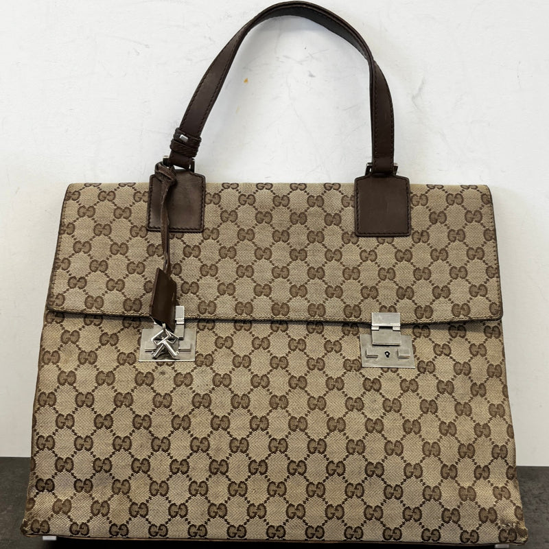 Men's Gg Supreme Business Bag Beige