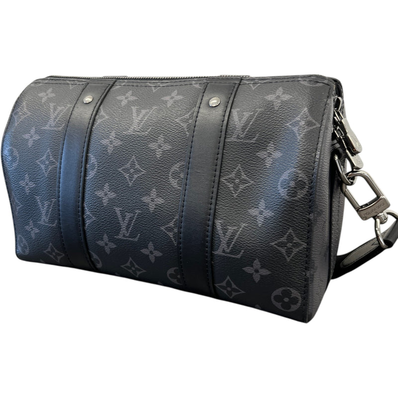 Men's Monogram Eclipse City Keepall Bag Charcoal