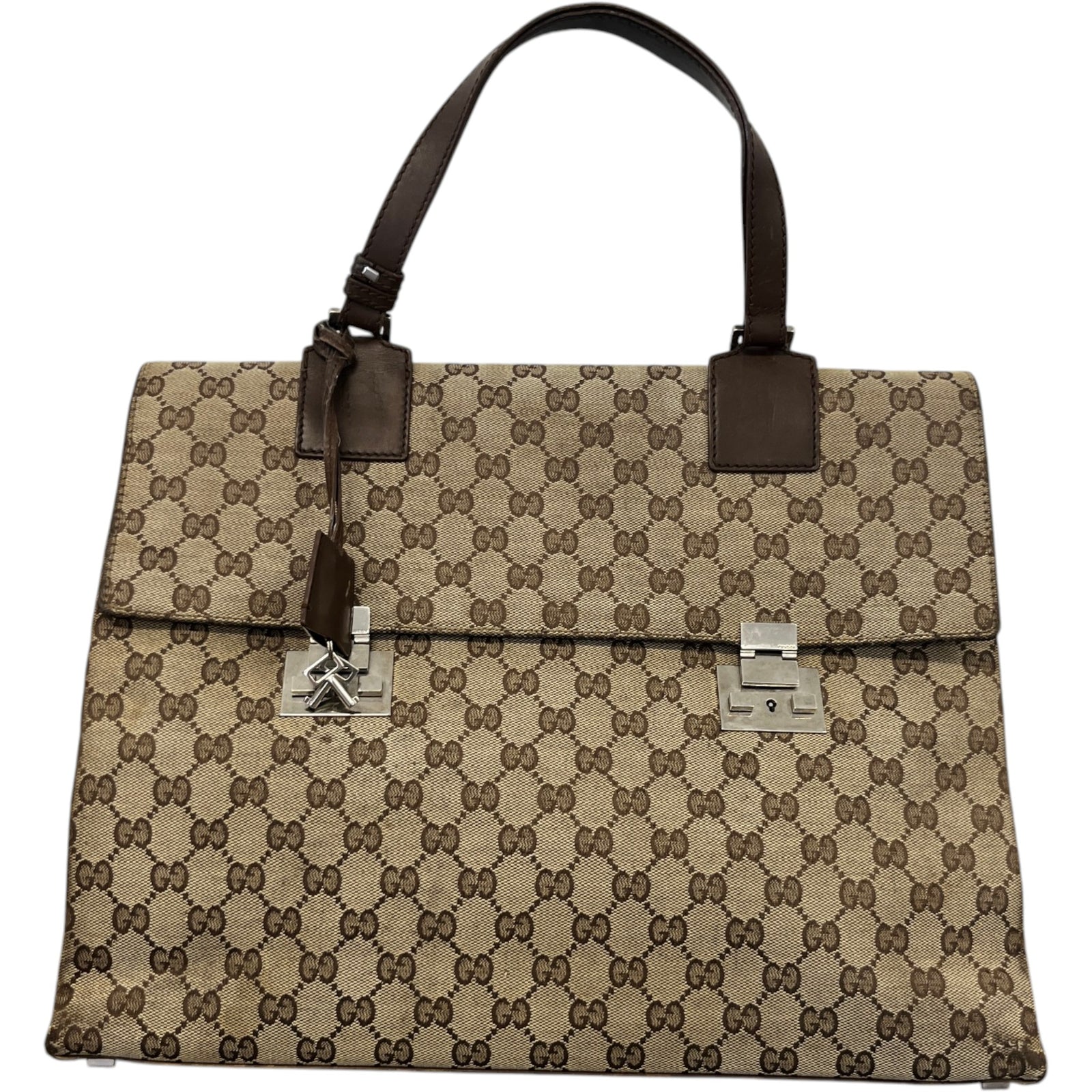 Men's Gg Supreme Business Bag Beige - Photo 1