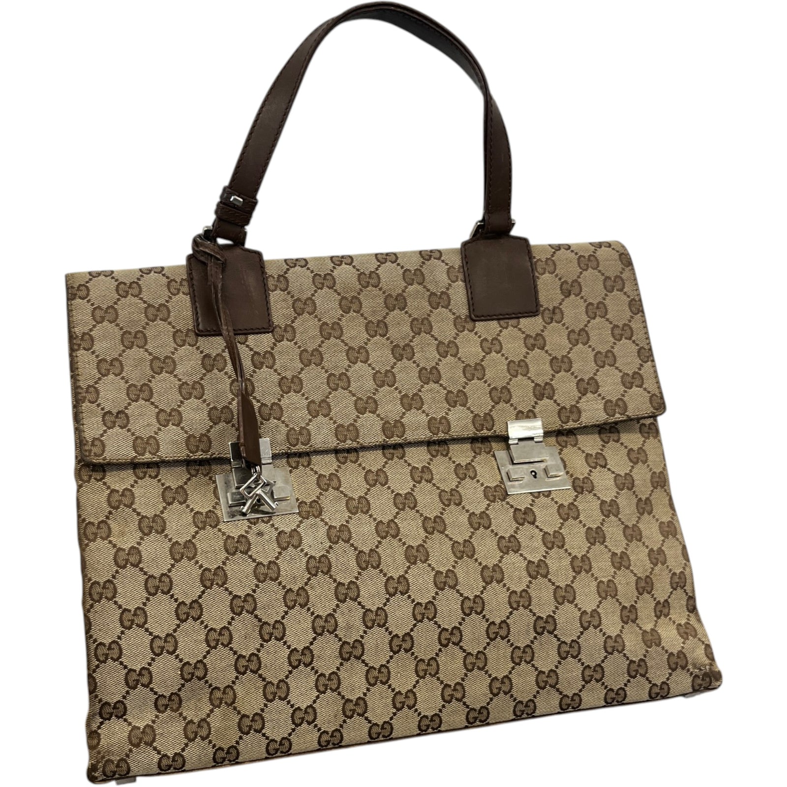 Men's Gg Supreme Business Bag Beige - Photo 3