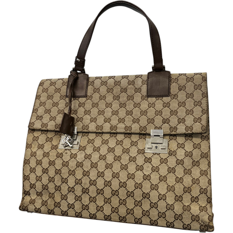 Men's Gg Supreme Business Bag Beige