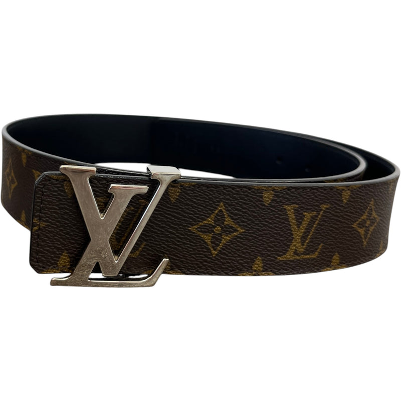 Men's LV Initials Reversible Belt Brown Size 30"